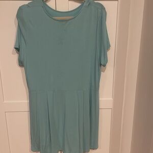 Size Large J.Jill Wearever Collection Blue Rayon Tunic/Dress